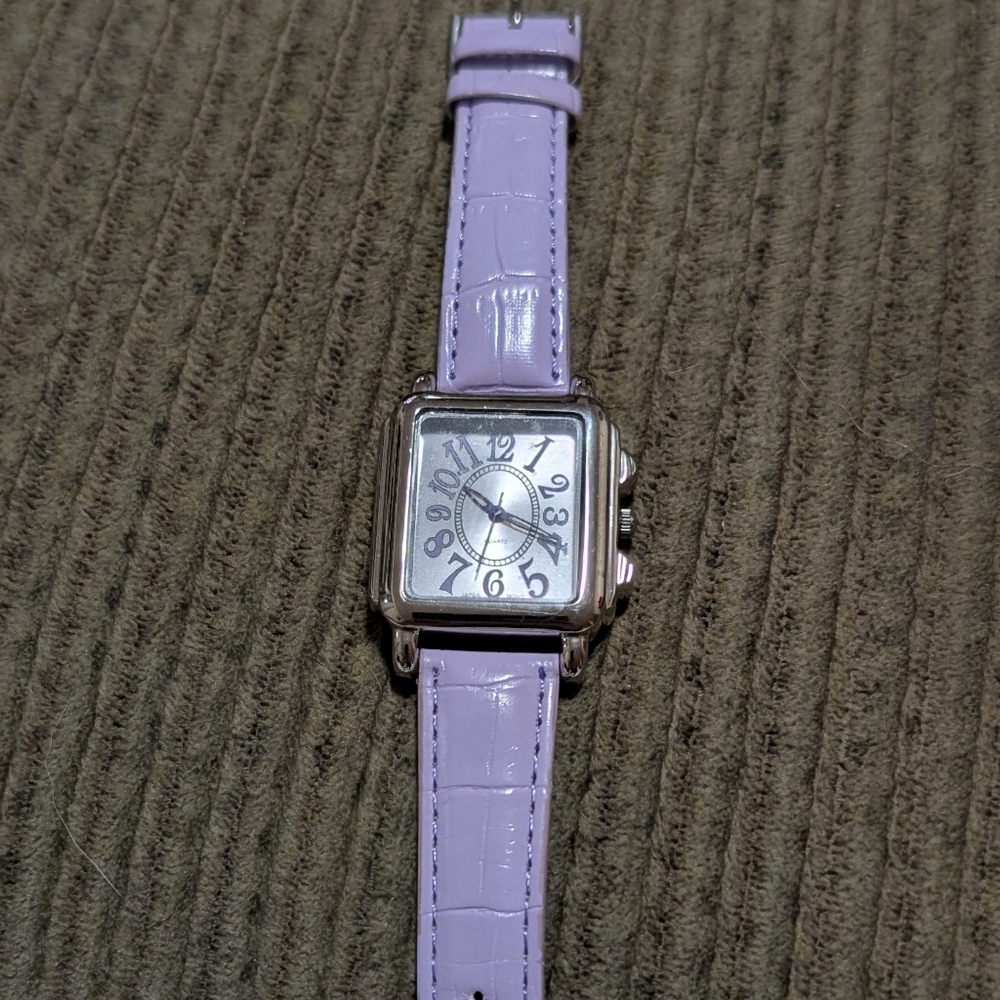 Purple Dial Quartz Watch Japan Movement Women’s Casual Wristwatch Analog Fashion